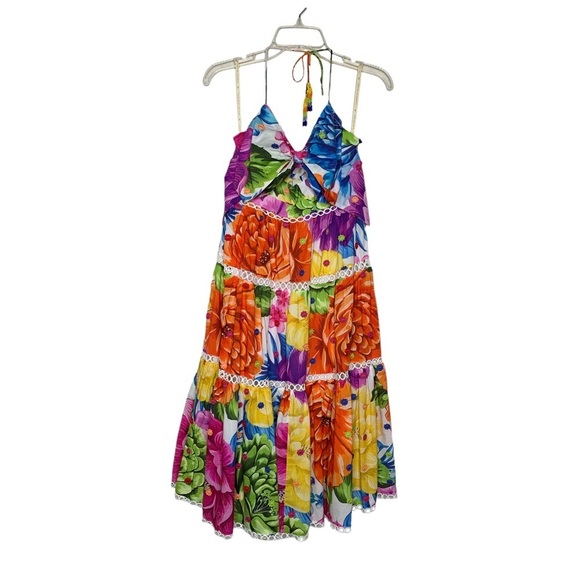 FARM Rio Rainbow Floral Chita‎ Midi Dress - Picture 2 of 8